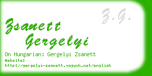 zsanett gergelyi business card